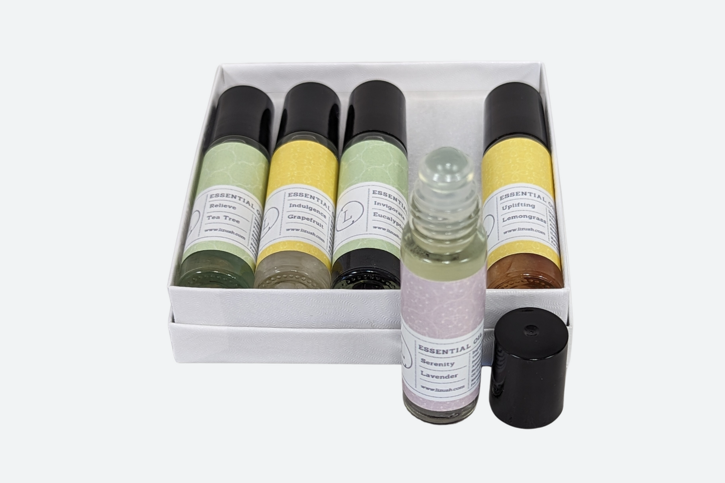 CBD Essential Oils Roll-On set with Crystals and CBD (THC free)-3